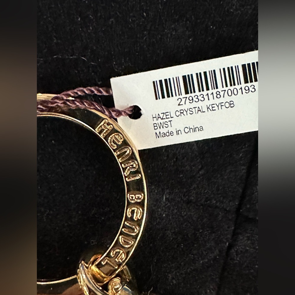Gorgeous Vintage Henri Bendel Hazel Owl Key Fob W/ Swarovski Crystals NWT - Picture 5 of 16